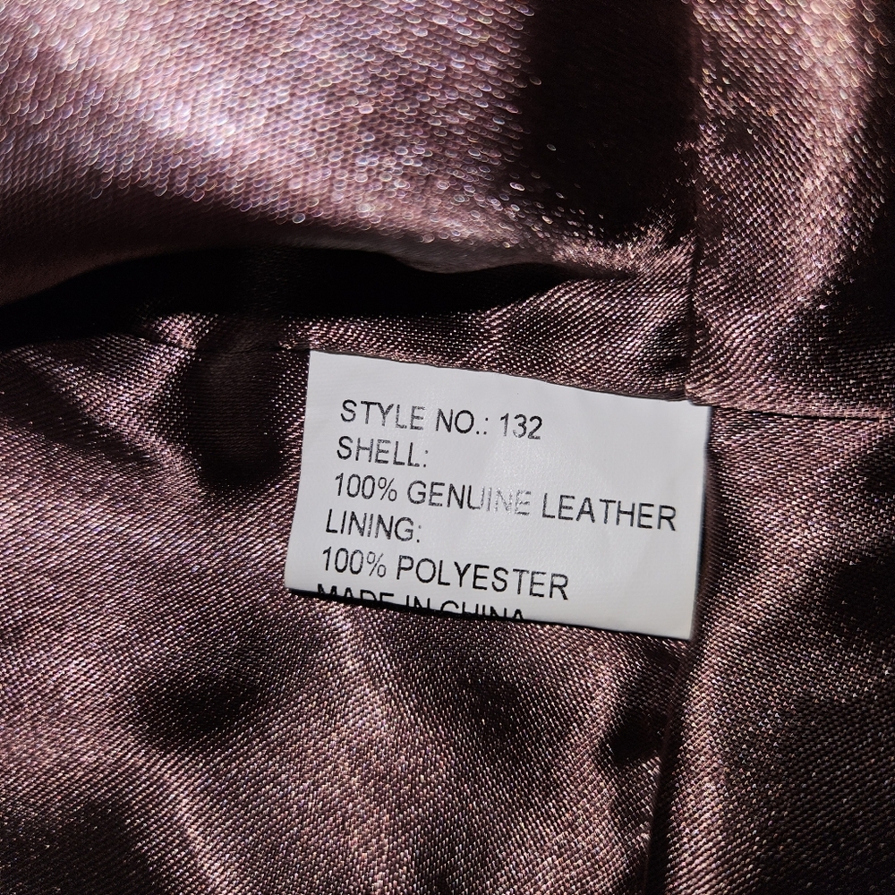 Cabi Leather Vest Women's Size Medium Brown Sleeveless Jacket Full Zip - Picture 8 of 11